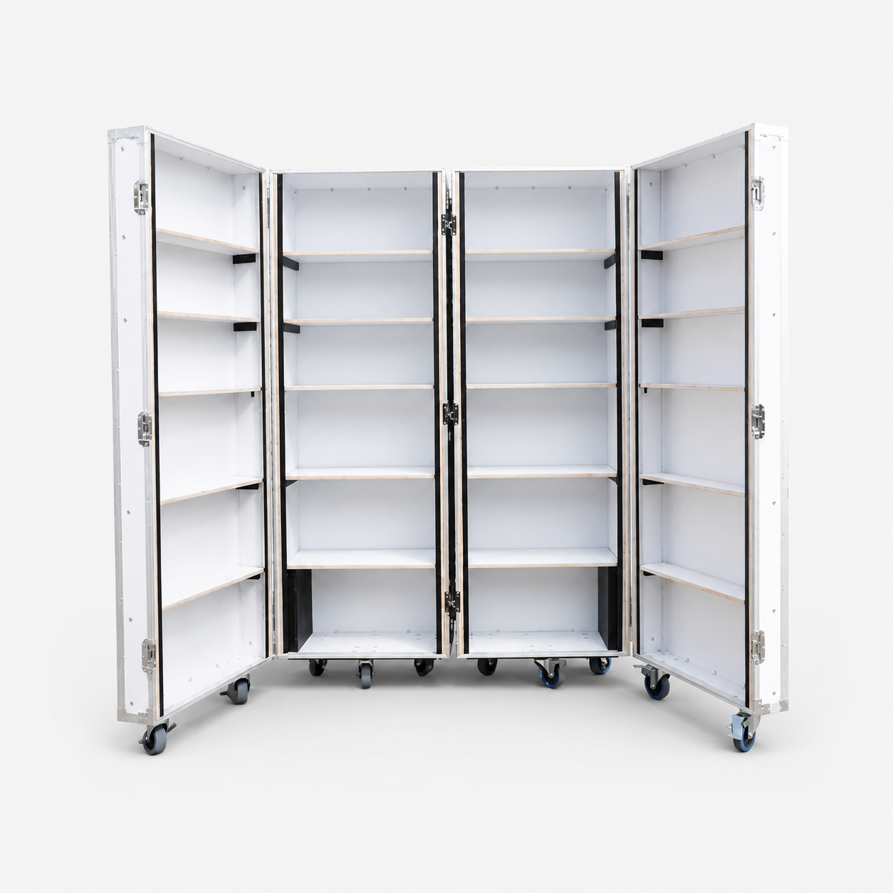 Custom Retail Display Cabinet Flight Case with LED Light
