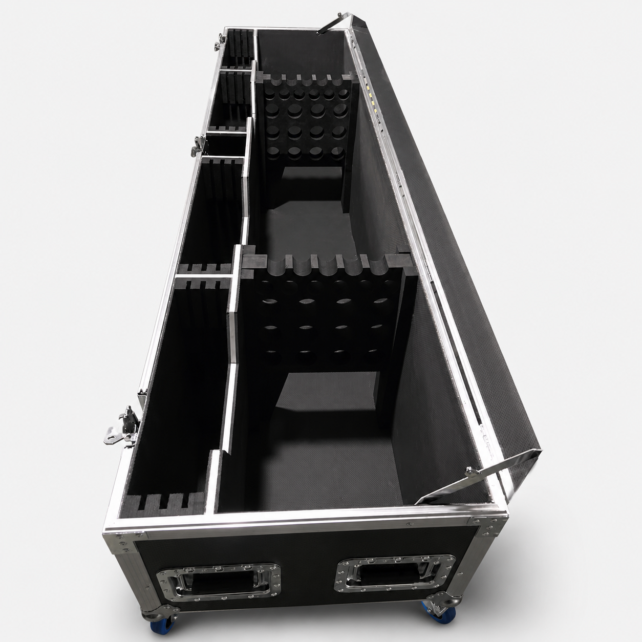 Custom Pipe and Drape Flight Case with Dividers - Image 3