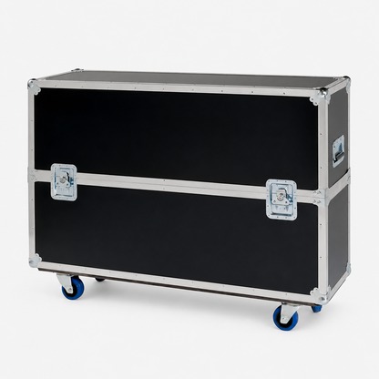 Custom Single TV Flight Case with Wheels