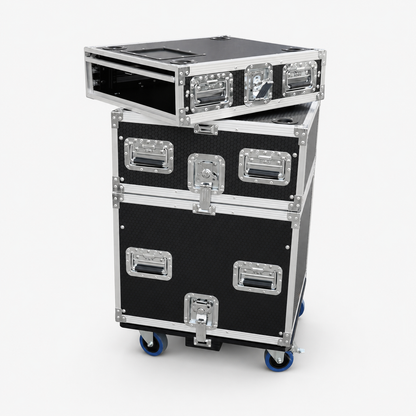 19-Inch Rack Road Case with Sliding Door Access