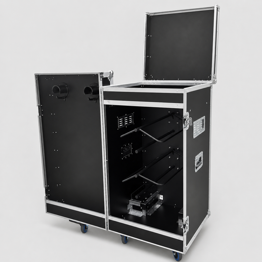 Horse Tack Flight Case with Saddle Racks & Caster Wheels - Image 1