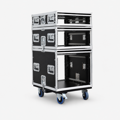 19-Inch Rack Road Case with Sliding Door Access