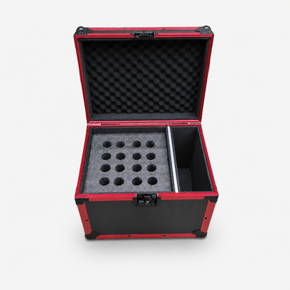 16-Slot Microphone Flight Case with Foam Insert