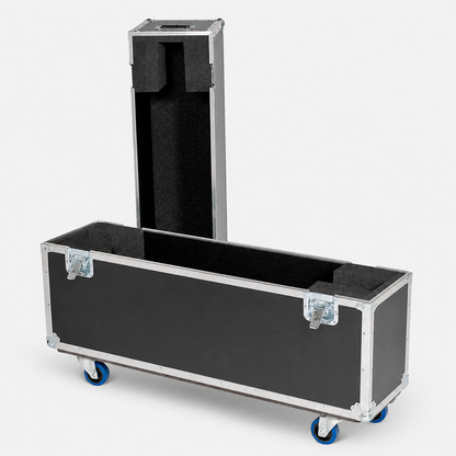 Custom Single TV Flight Case with Wheels