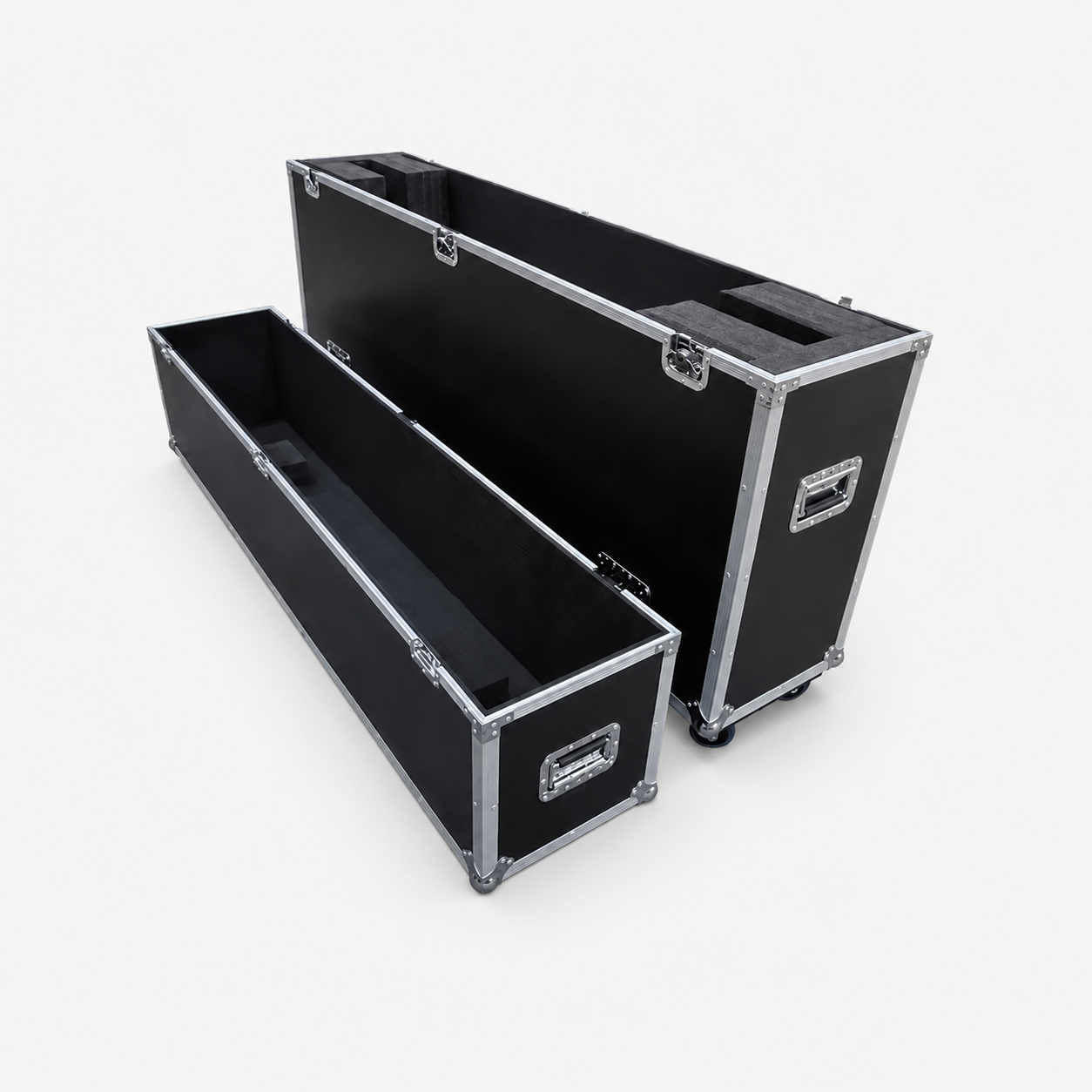 Custom Single TV Flight Case with Wheels