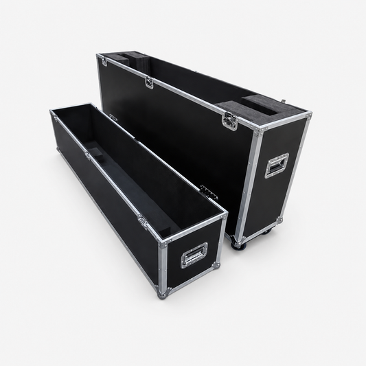 Custom Single TV Flight Case with Wheels