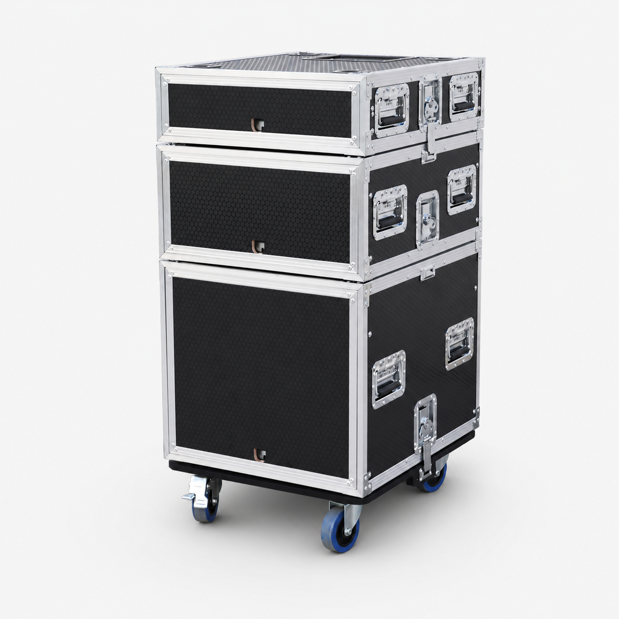 19-Inch Rack Road Case with Sliding Door Access