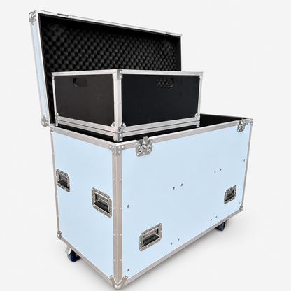 Custom Double-Layer Tool Flight Case with Wheels