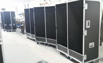 Custom Double Wardrobe Flight Case with Hanging Rails