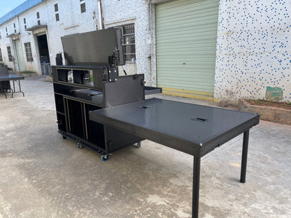 Portable Video Production Workstation Flight Case with Dual Monitor Mounts