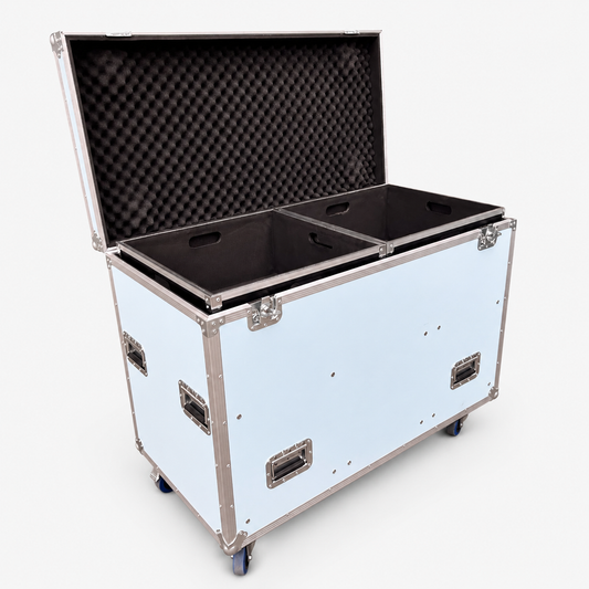 Custom Double-Layer Tool Flight Case with Wheels