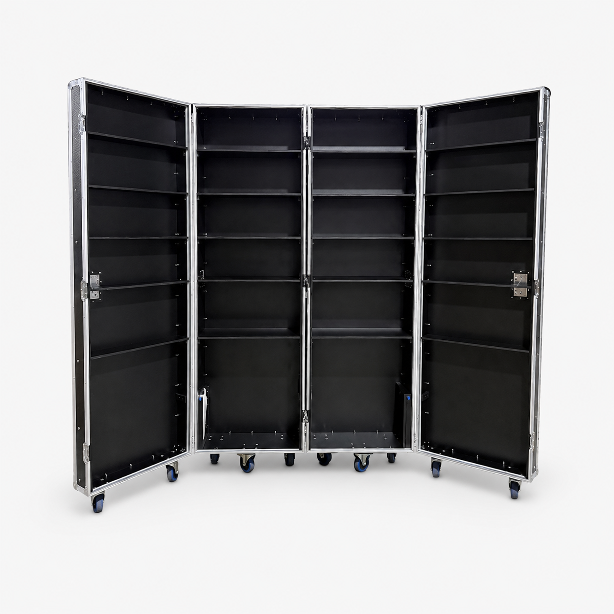 Custom Retail Display Cabinet Flight Case with LED Light