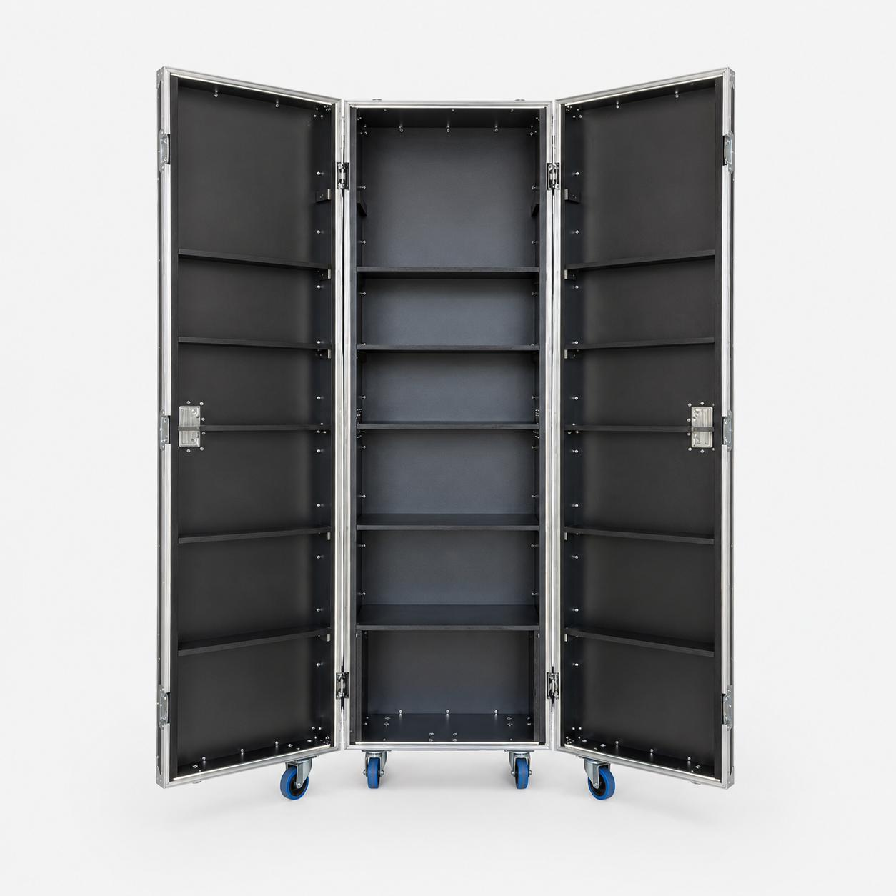 Custom Retail Display Cabinet Flight Case with LED Light
