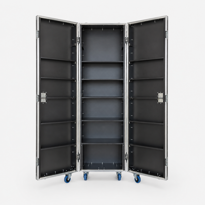 Custom Retail Display Cabinet Flight Case with LED Light