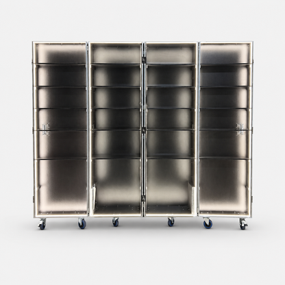 Custom Retail Display Cabinet Flight Case with LED Light