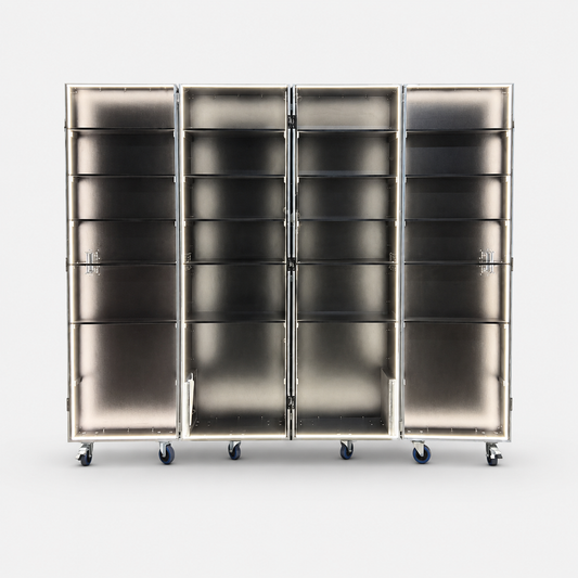 Custom Retail Display Cabinet Flight Case with LED Light