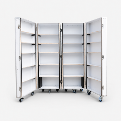 Custom Retail Display Cabinet Flight Case with LED Light