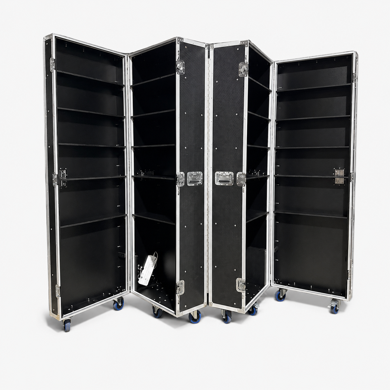 Custom Retail Display Cabinet Flight Case with LED Light