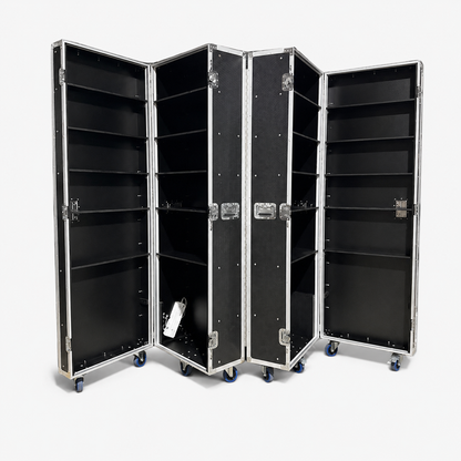 Custom Retail Display Cabinet Flight Case with LED Light