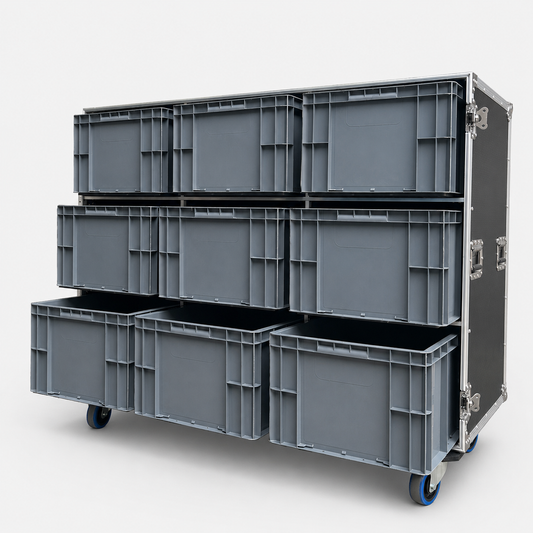 Custom Plastic Bin Storage Flight Case - Image 2