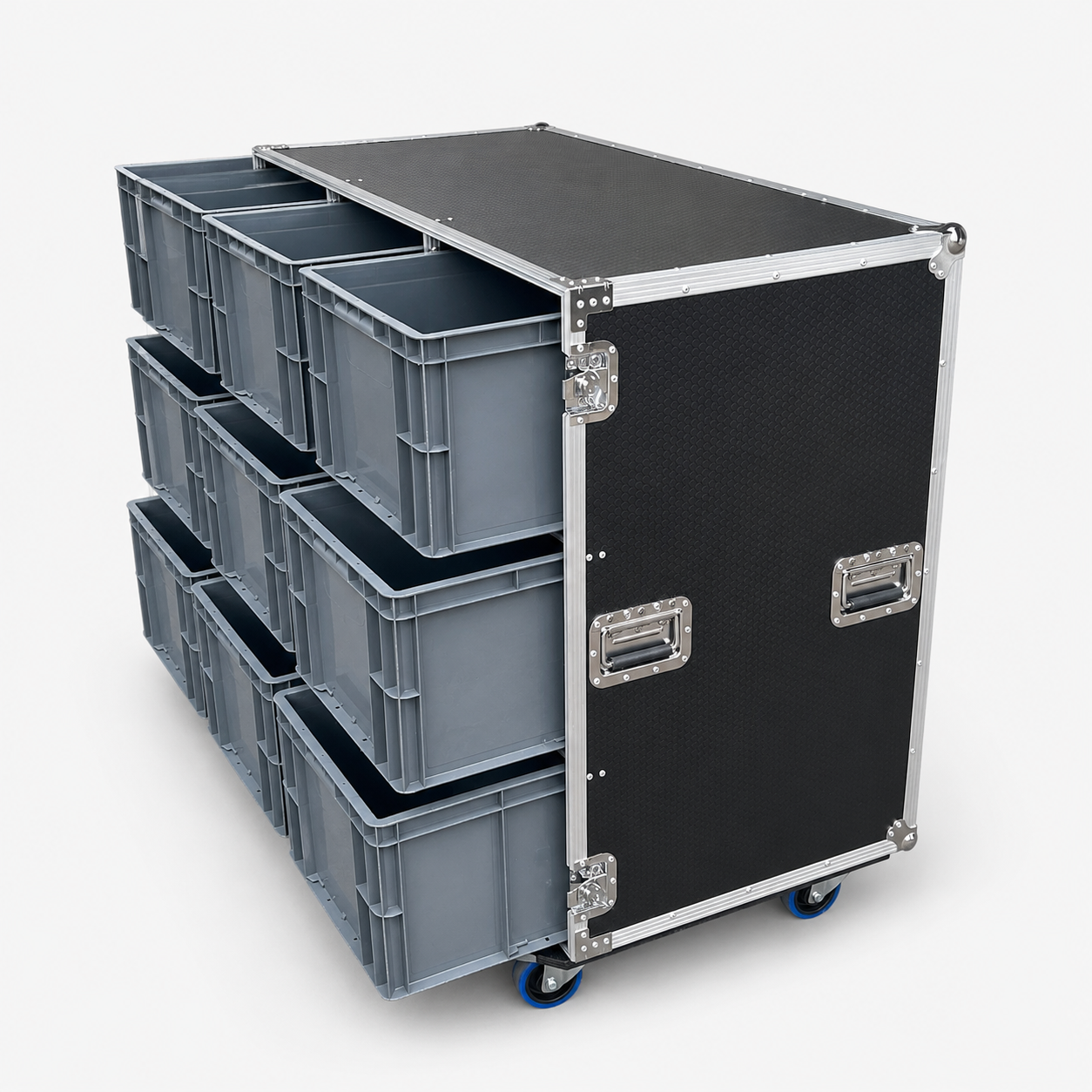 Custom Plastic Bin Storage Flight Case - Image 4