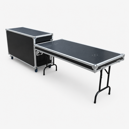 Custom Portable 10-Drawer Tool Flight Case with Side Table