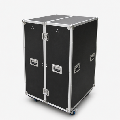 Custom Double Wardrobe Flight Case with Hanging Rails