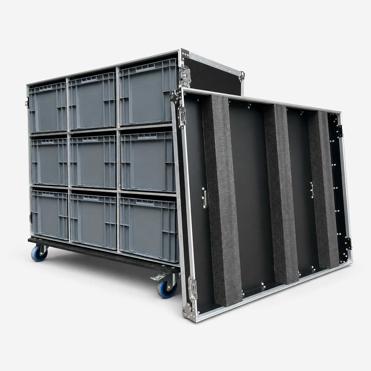 Custom Plastic Bin Storage Flight Case - Image 3