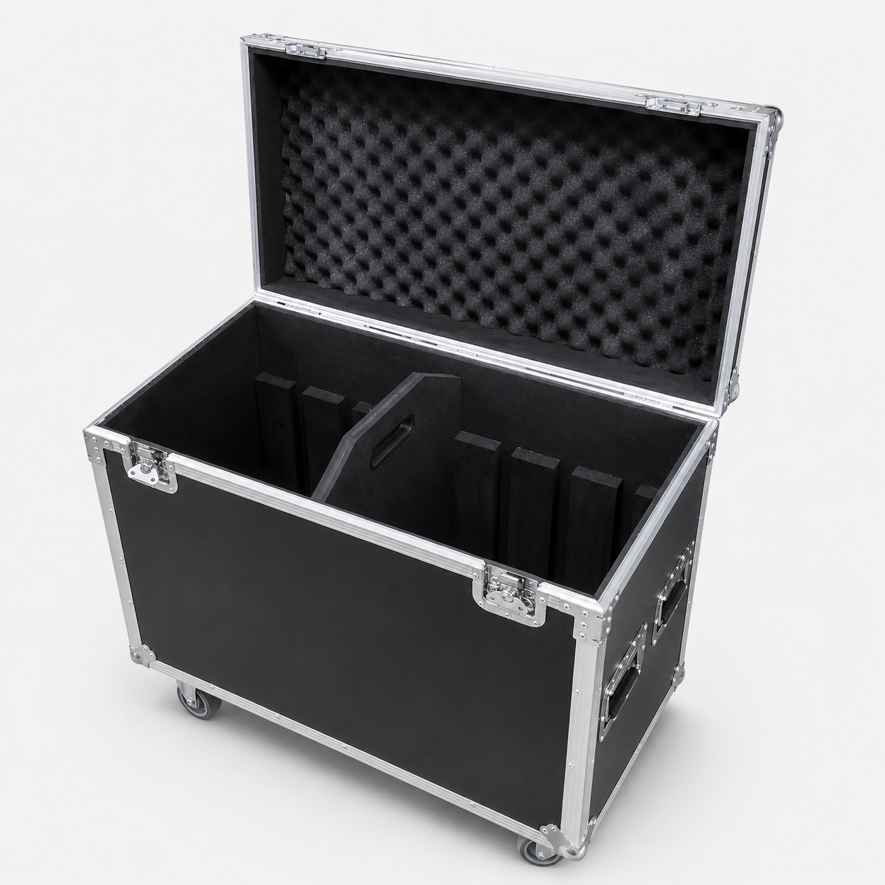 Custom Tool Flight Case with Wheels and Foam Interior