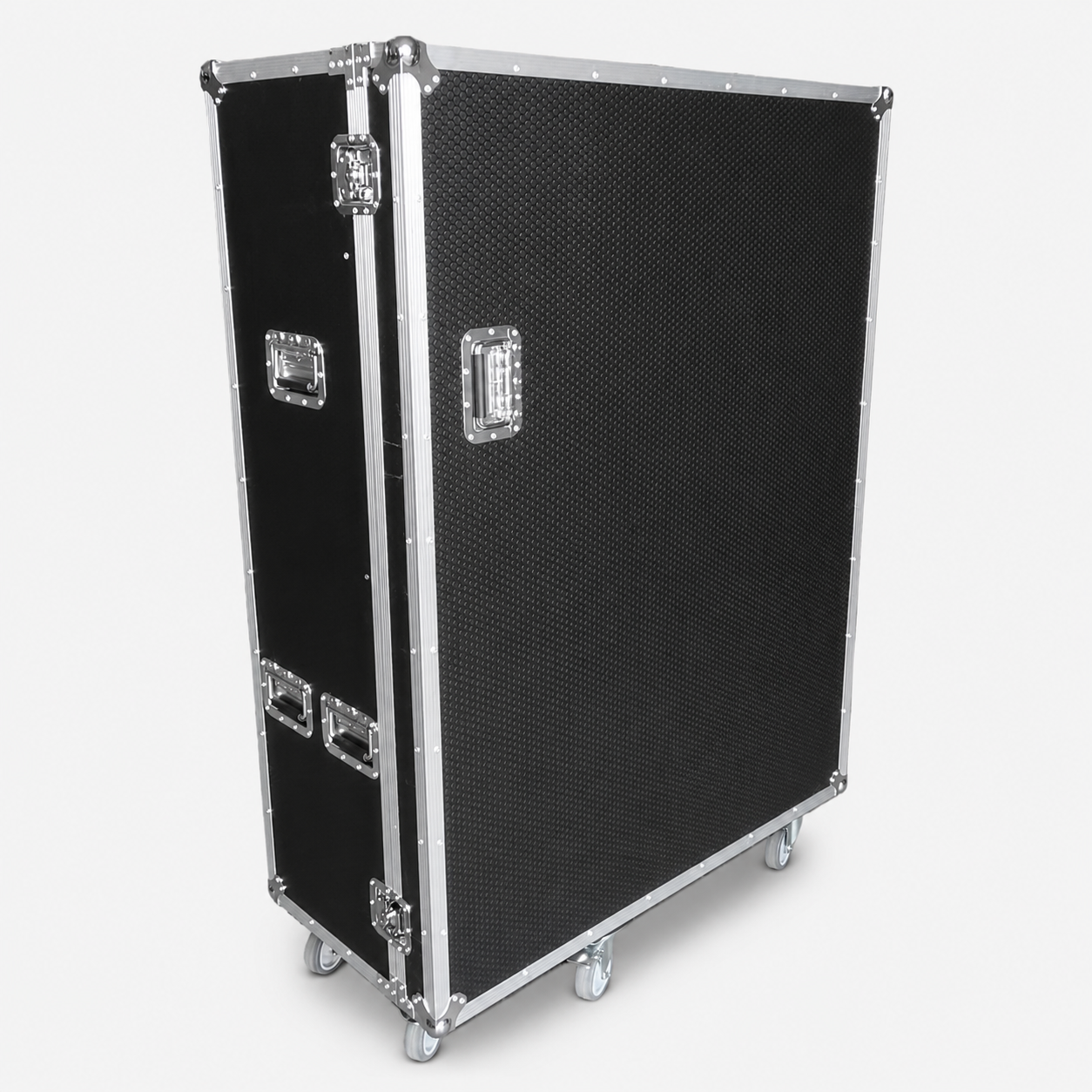 Custom Drum Hardware Flight Case with Compartments & Securing Straps