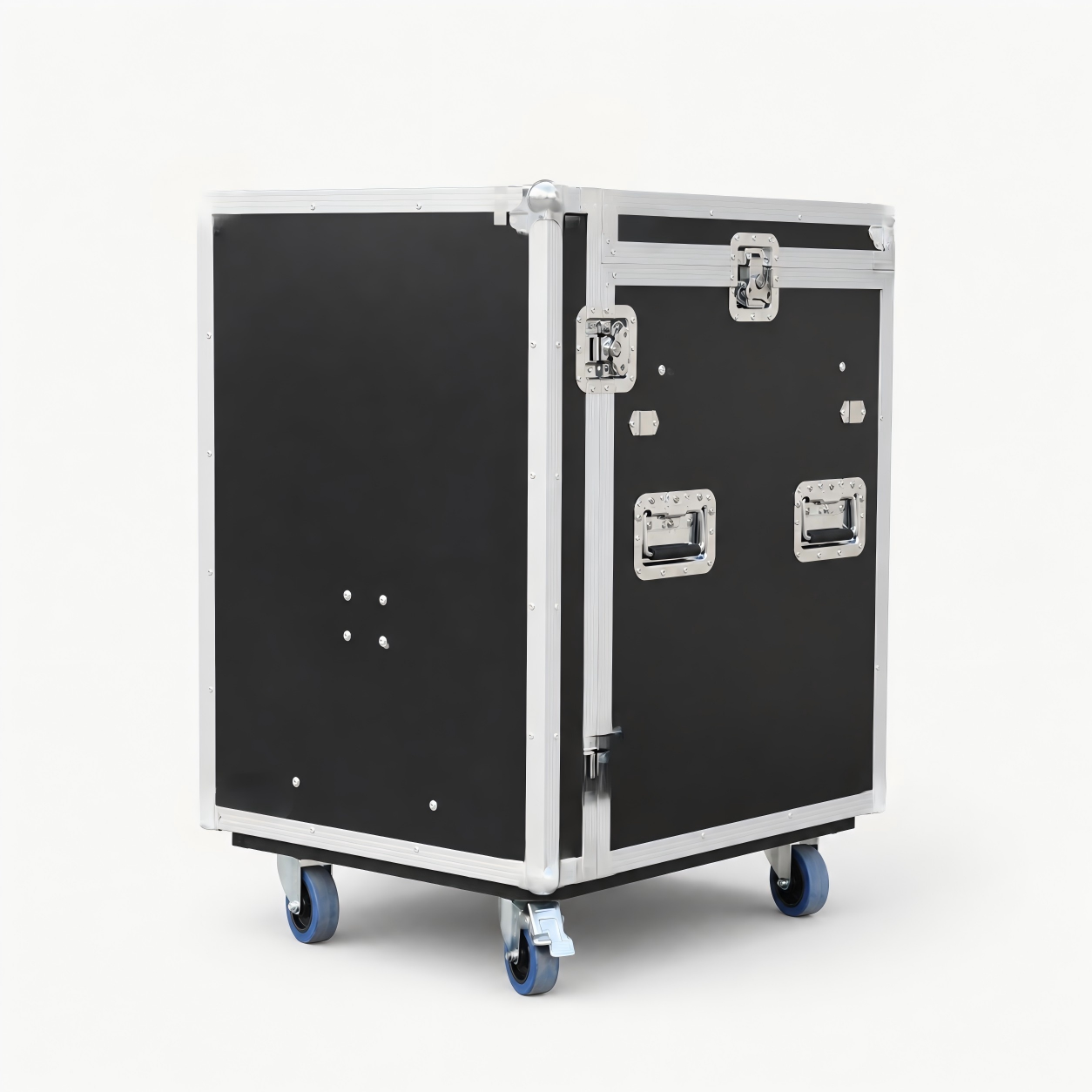 12U DJ Mixer Rack Workstation Flight Case with Workbench and 1U Drawer