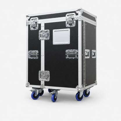 Custom Black Drawer Tool Flight Case with Power Socket