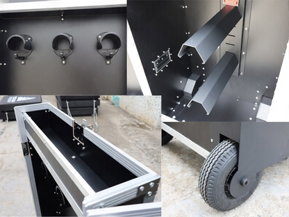 Custom Aluminum Horse Tack Flight Case with Wheels Double Saddle Storage Locker for Equestrian Equipment Transport