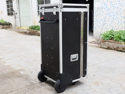 Custom Aluminum Horse Tack Flight Case with Wheels Double Saddle Storage Locker for Equestrian Equipment Transport