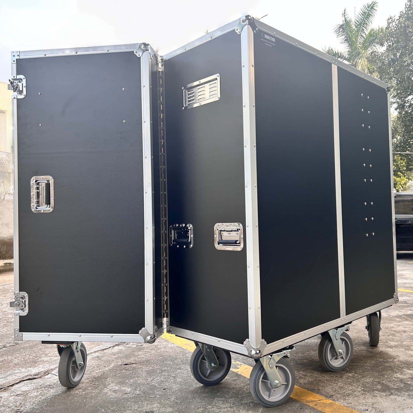 Large Horse Tack Flight Case with Saddle Racks, Shelves & Drawers