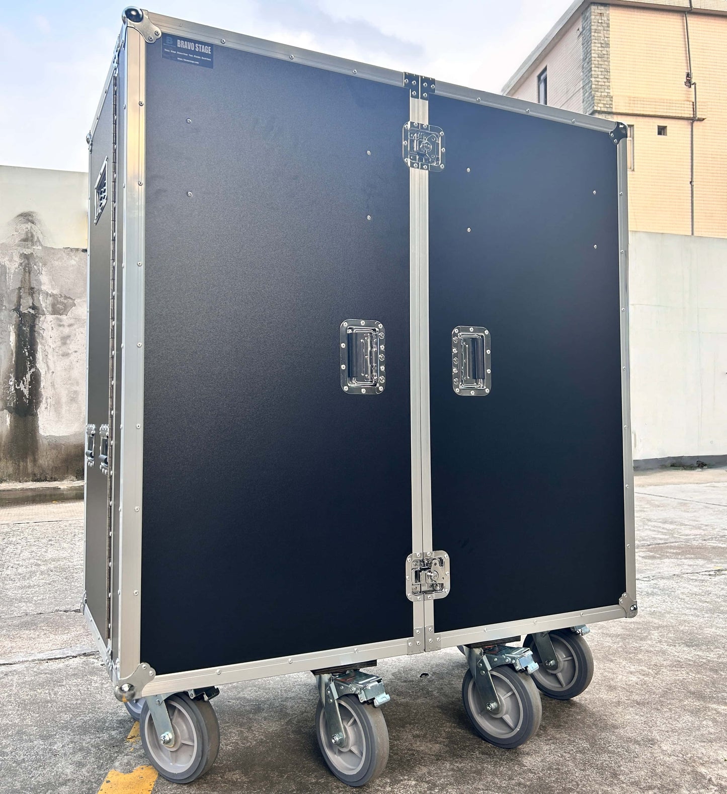 Large Horse Tack Flight Case with Saddle Racks, Shelves & Drawers