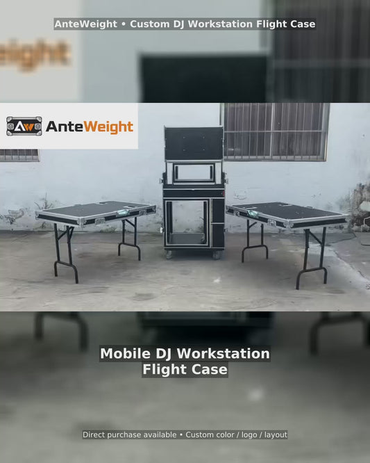 Custom Mobile DJ Workstation Flight Case